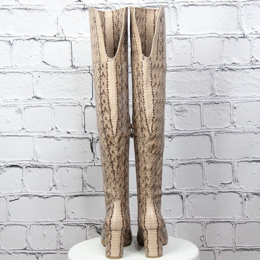 Louis Et Cie Snakeskin Over The Knee Boots, Women's 5.5 - Picture 4 of 8
